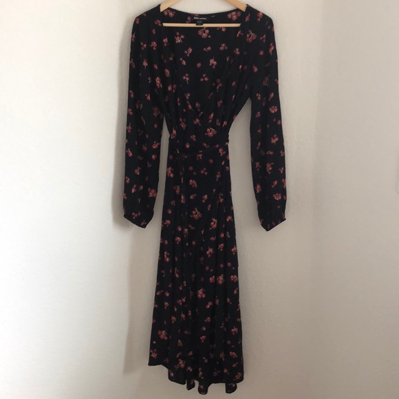 Billabong Forever Wild Floral Print Wrap Dress - Picture 1 of 4